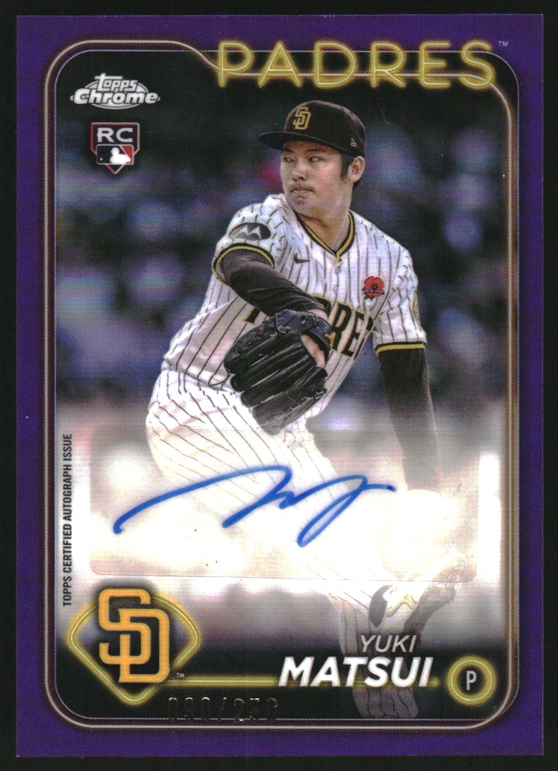 2024 Topps Inception Magenta #74 Yuki Matsui on Fanatics Collect