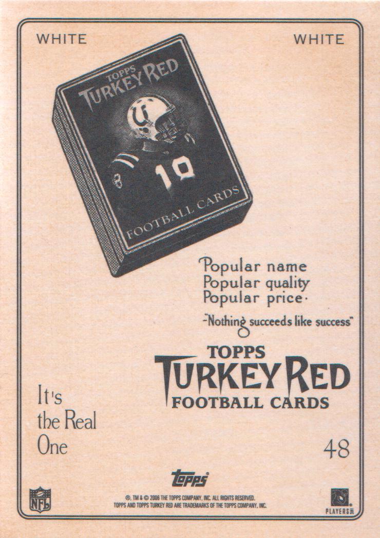 2005 Topps Turkey Red White #48B Deuce McAllister Ad Back back image