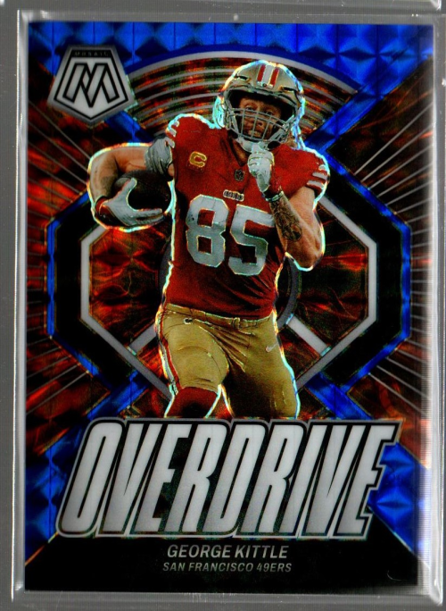 2024 Panini Mosaic Overdrive Mosaic Blue #10 George Kittle /99 | eBay