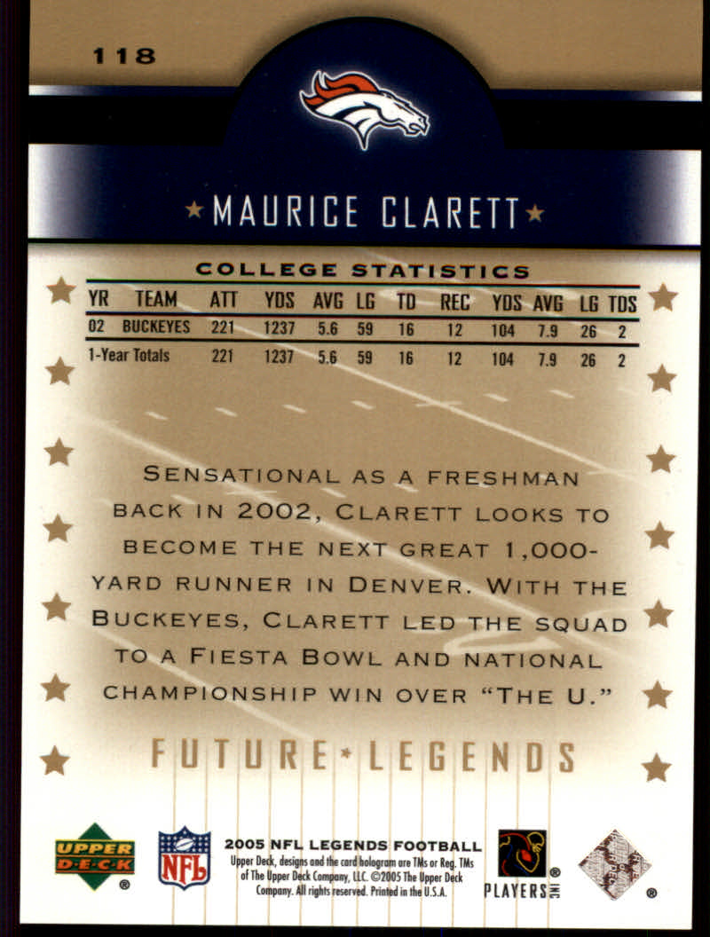 2005 Upper Deck Legends Football "Main Set" Cards #1 to #190 - Picture 191 of 211