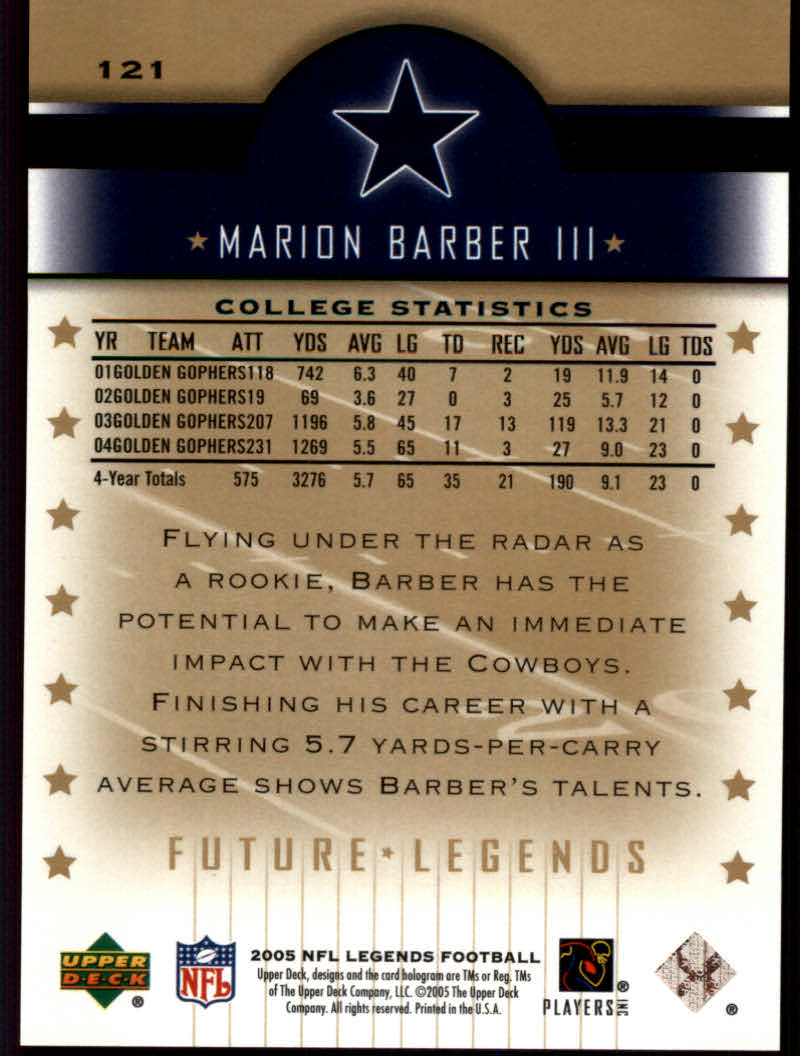2005 Upper Deck Legends Football "Main Set" Cards #1 to #190 - Picture 193 of 211
