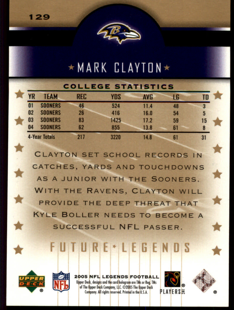 2005 Upper Deck Legends Football "Main Set" Cards #1 to #190 - Picture 195 of 211