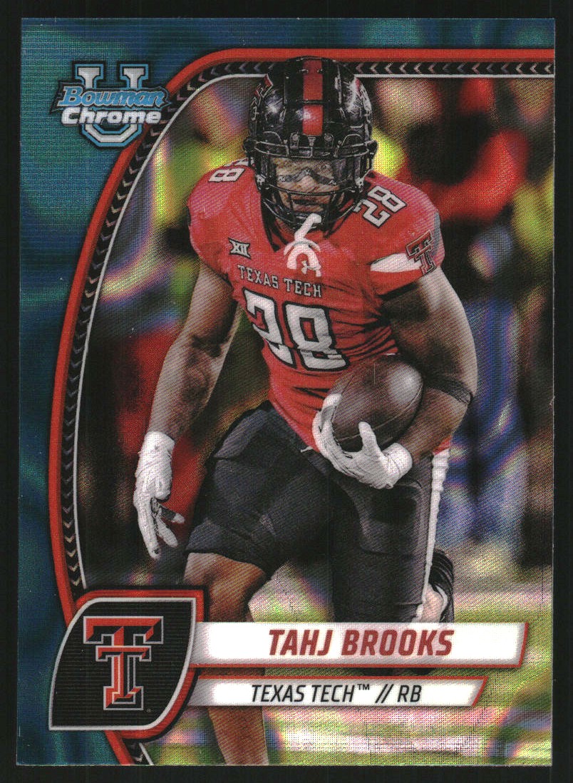 2024 Bowman Chrome University Teal Lava Refractors #193 Tahj Brooks