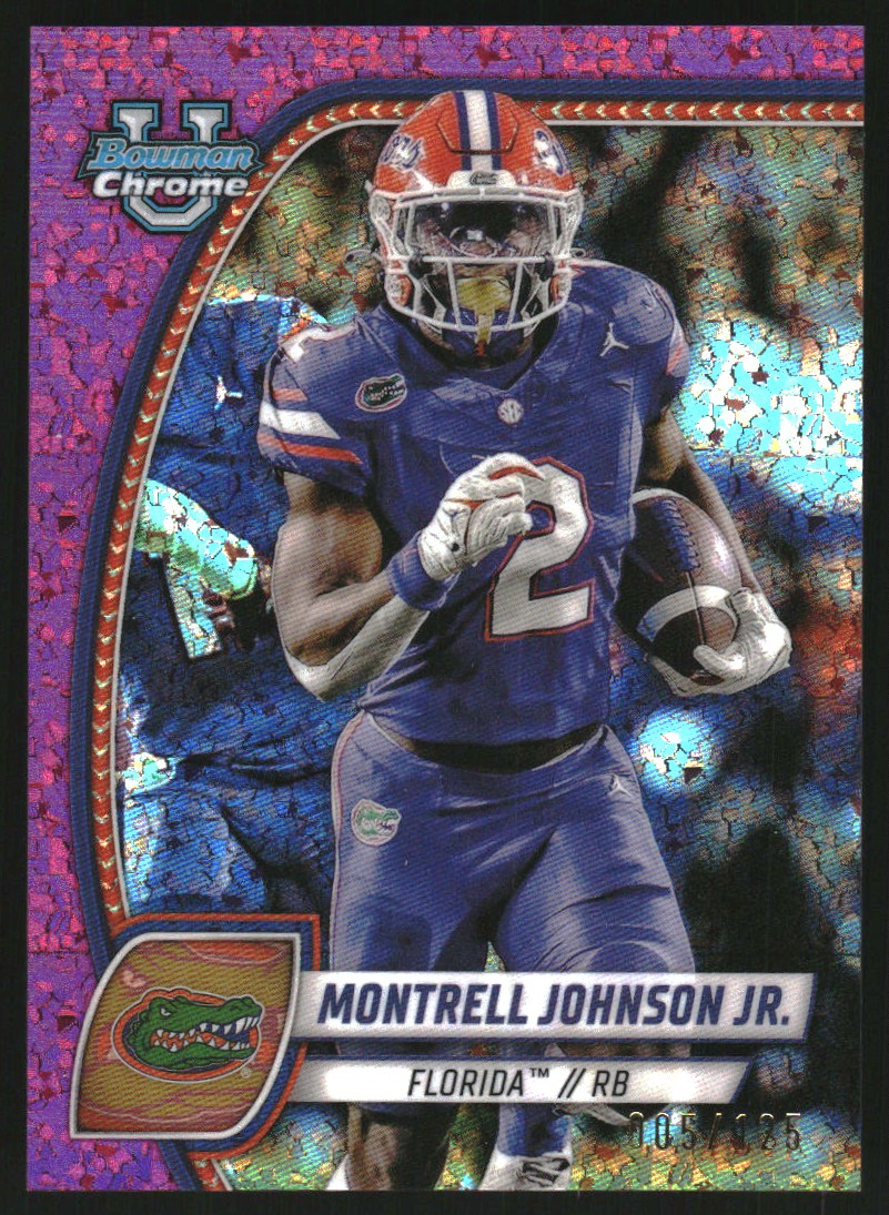 2024 Bowman Chrome University Fuchsia Mini Diamond Refractors #133 Montrell Johnson Jr.