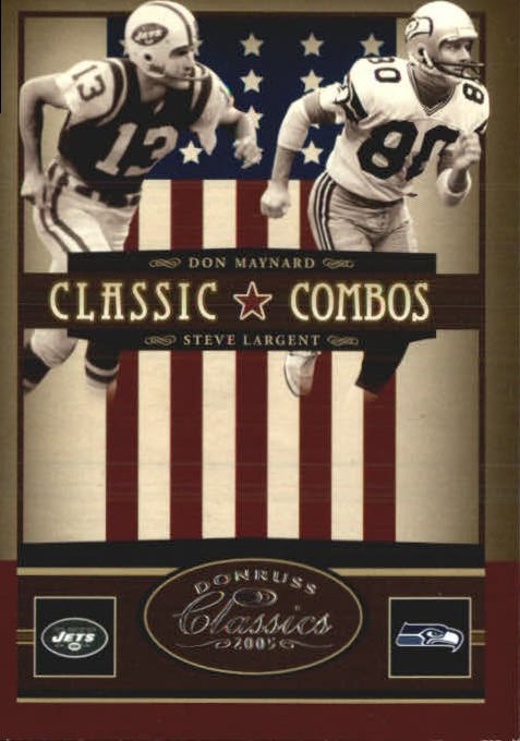 2005 Donruss Classics Classic Combos Gold #11 Don Maynard/Steve Largent