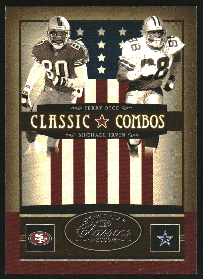 2005 Donruss Classics Classic Combos Silver #12 J.Rice/M.Irvin