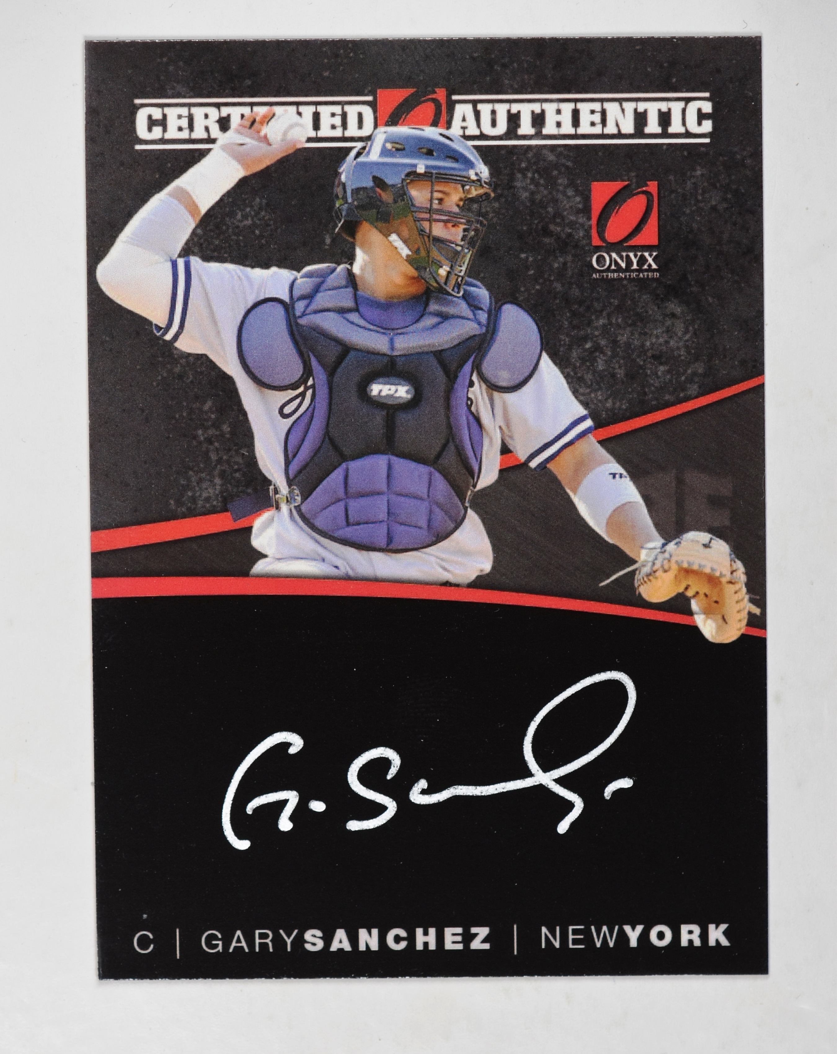 Onyx Gary Sanchez Certified Authentic On Card Auto - 第 1/1 張圖片