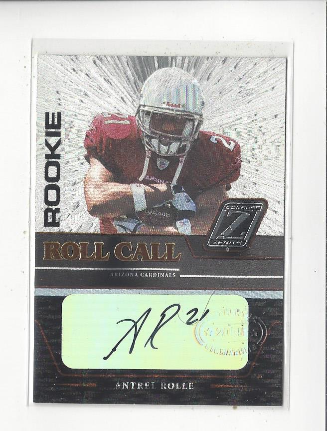 2005 Zenith Rookie Roll Call Autographs #RC3 Antrel Rolle/100