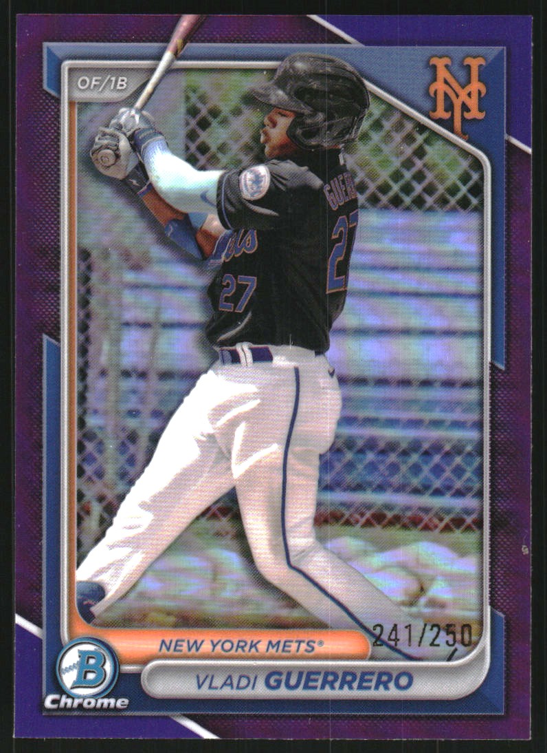 2024 Bowman Chrome Draft Purple Refractors #BDC190 Vladi Guerrero