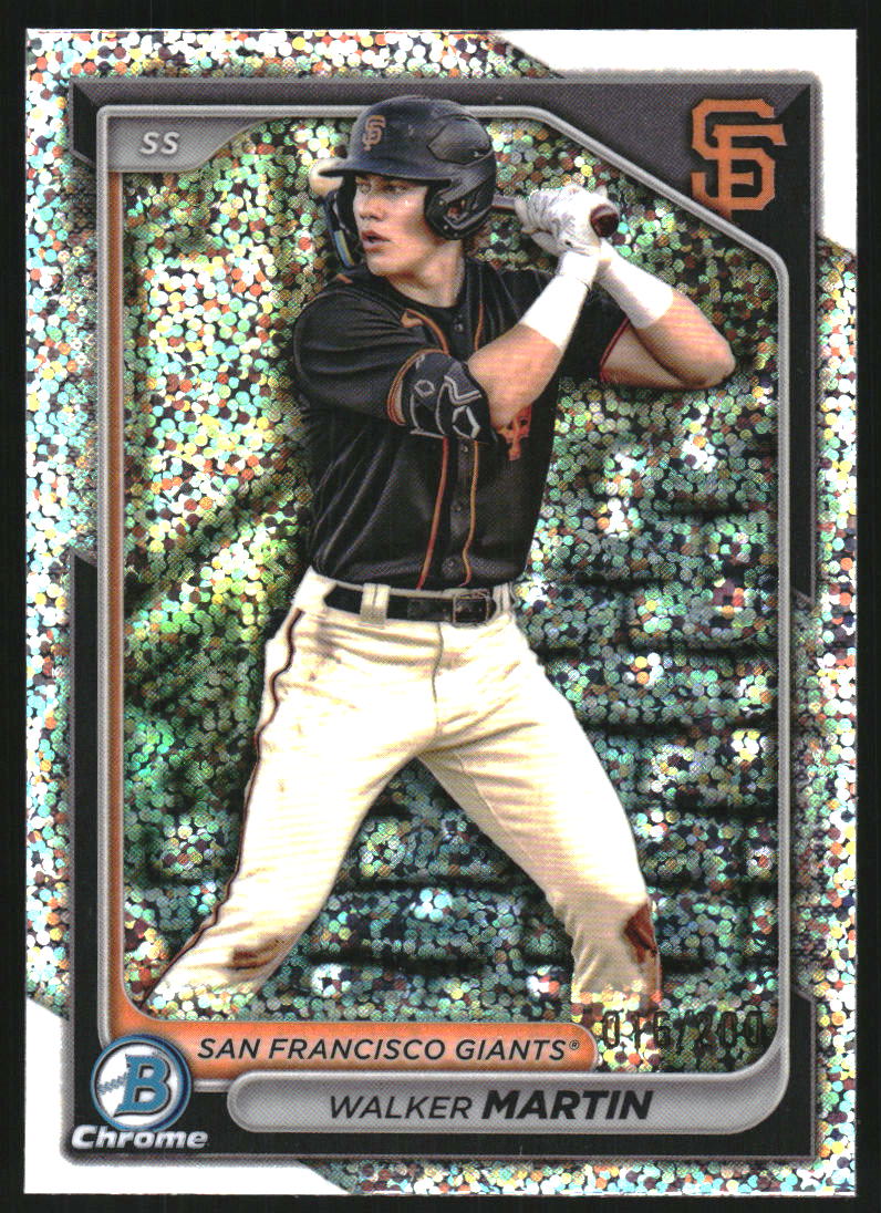 2024 Bowman Chrome Draft Sparkle Refractors #BDC152 Walker Martin