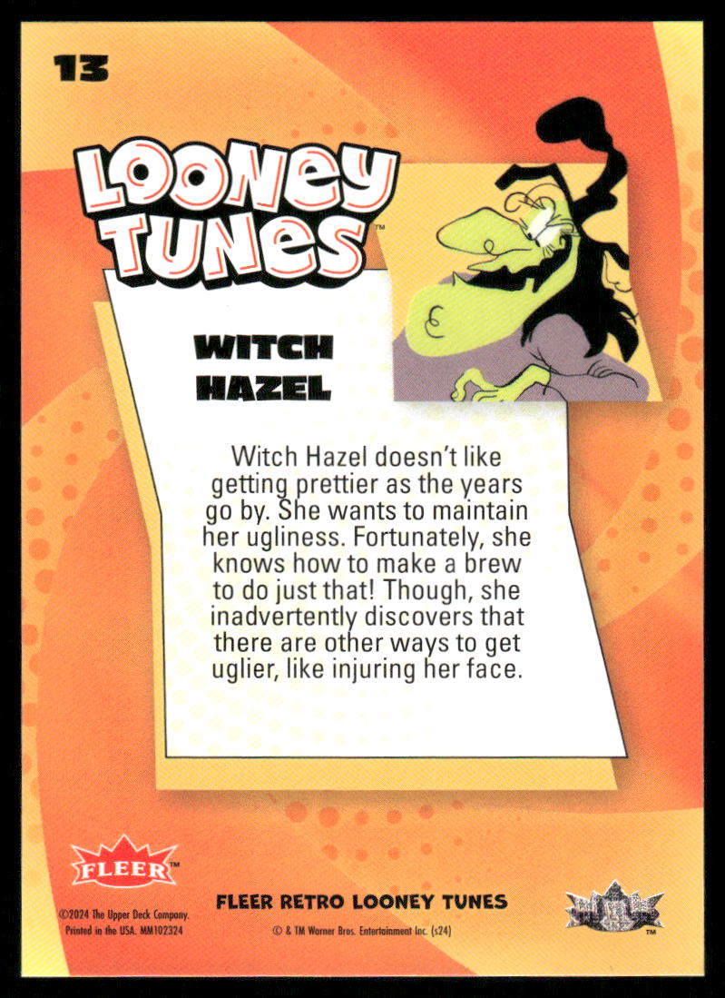 2024 Fleer Retro Looney Tunes Looney Blue #13 Witch Hazel back image