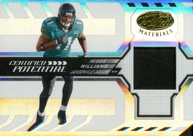 2005 Leaf Certified Materials Certified Potential Jersey Prime #17 Reggie Williams