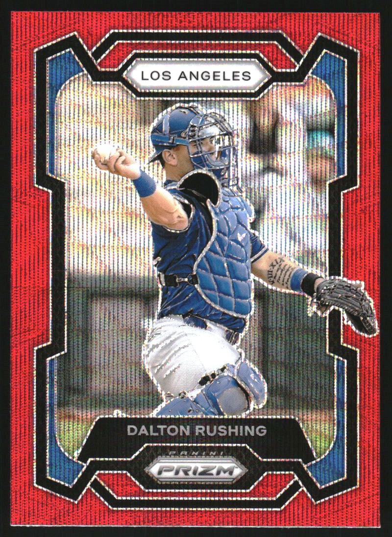 2024 Panini Prizm Prizms Ruby Wave #116 Dalton Rushing