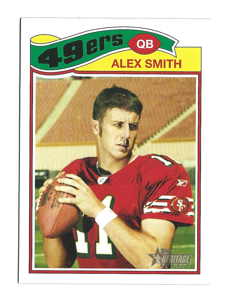 2005 Topps Heritage #55A Alex Smith QB RC