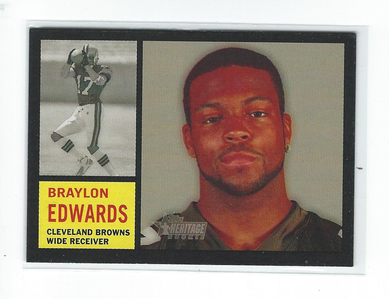 2005 Topps Heritage #347A Braylon Edwards SP RC