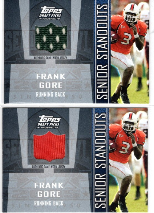 2005 Topps Draft Picks and Prospects Senior Standout Jersey #SSFGO Frank Gore M
