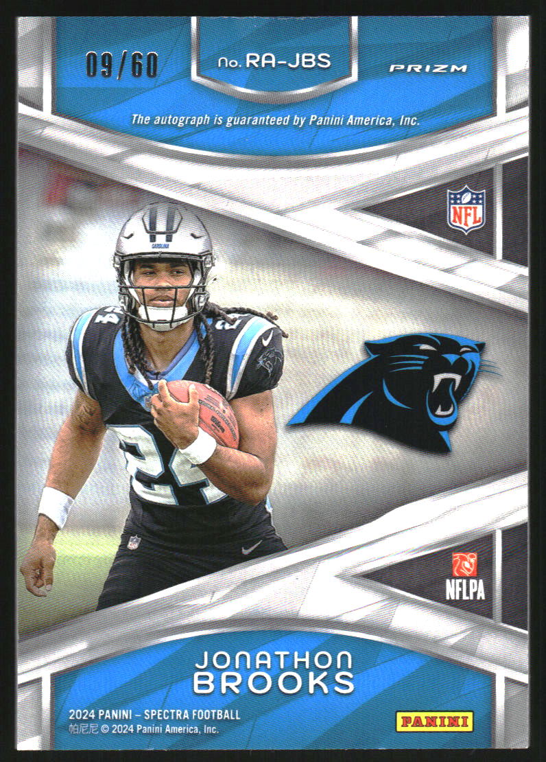 2024 Panini Spectra Rookie Autographs Hyper #13 Jonathon Brooks /60