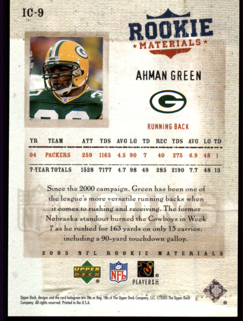 2005 Rookie Materials (Upper Deck) Football "Insert" Cards - Picture 3 of 26