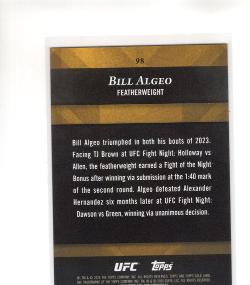 B6524- 2024 Topps Gold Label UFC Assorted Cards -You Pick- 15+ FREE US SHIP - Picture 25 of 41