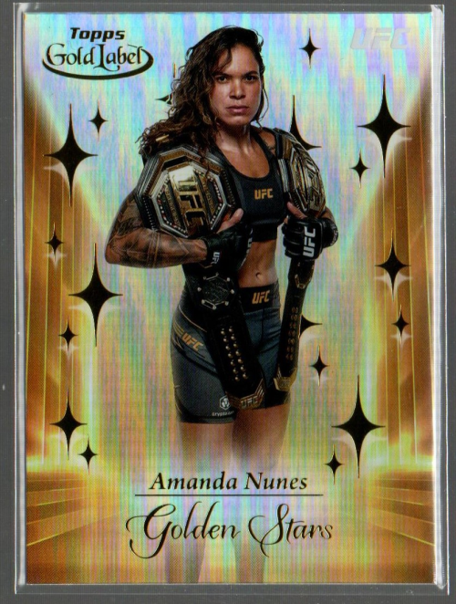 UFC　王者　アマンダ・ヌネス　ゴールドカード　psa10 2024 Topps Gold Label UFC Golden Stars #GS6 Amanda Nunes | eBay
