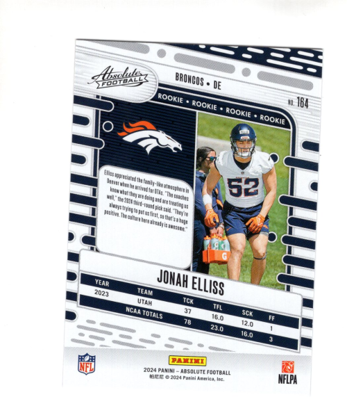 B6272- 2024 Absolute Football Asst Insert Cards -You Pick- 15+ FREE US SHIP - Picture 135 of 173
