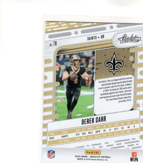 B6272- 2024 Absolute Football Asst Insert Cards -You Pick- 15+ FREE US SHIP - Picture 161 of 173