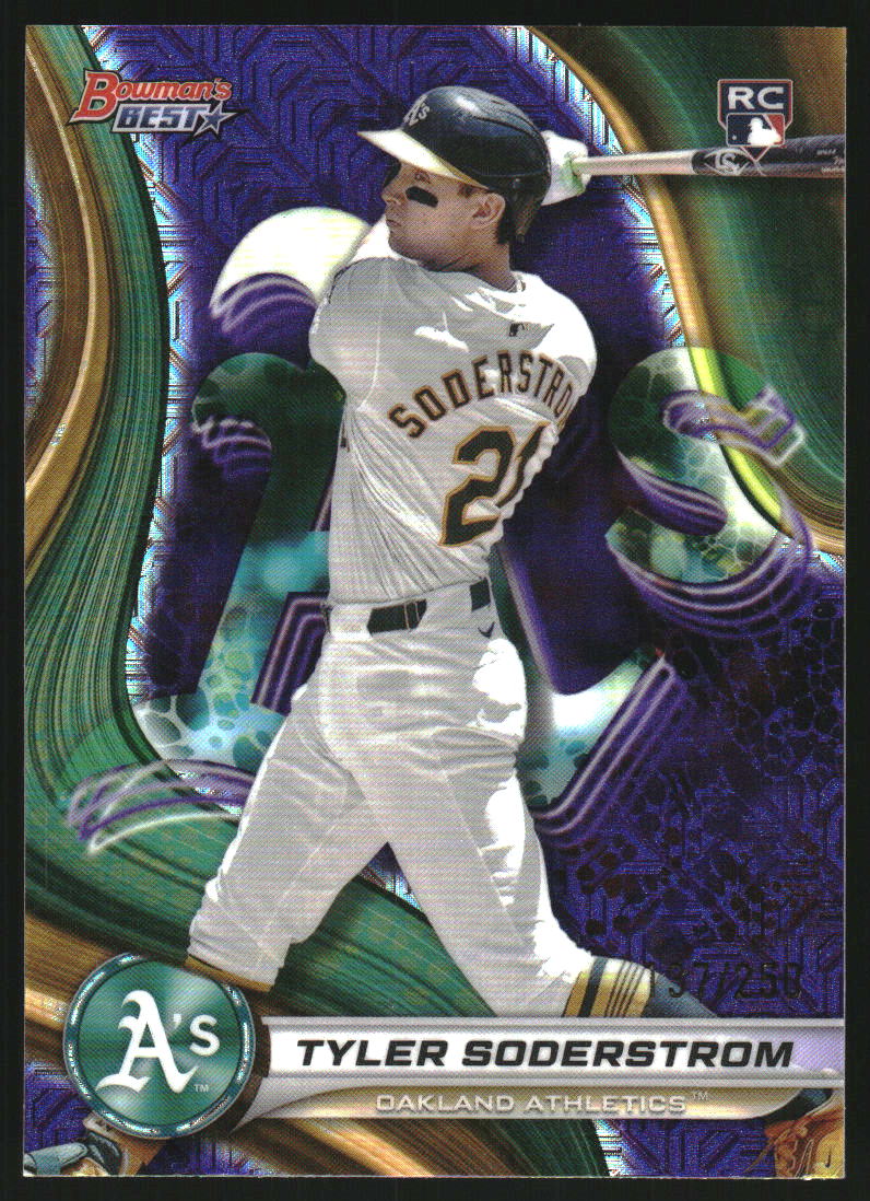 2024 Bowman's Best Purple Mojo Refractors #47 Tyler Soderstrom /250