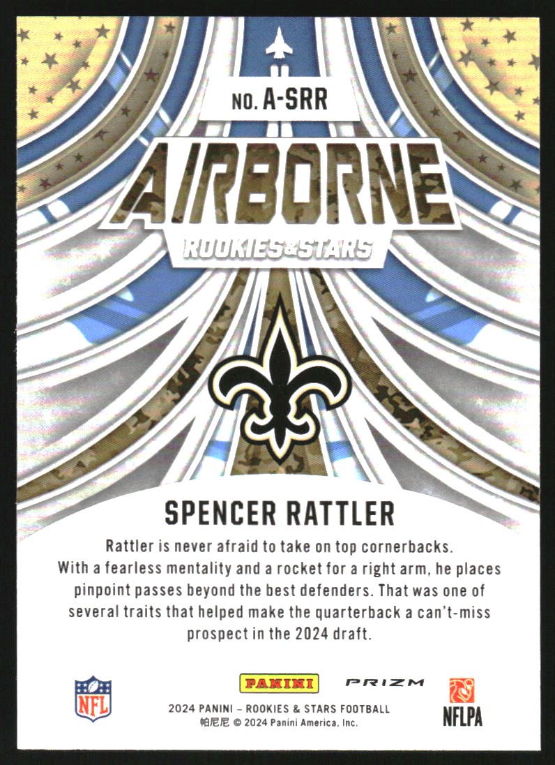 2024 Rookies and Stars Airborne Longevity #29 Spencer Rattler