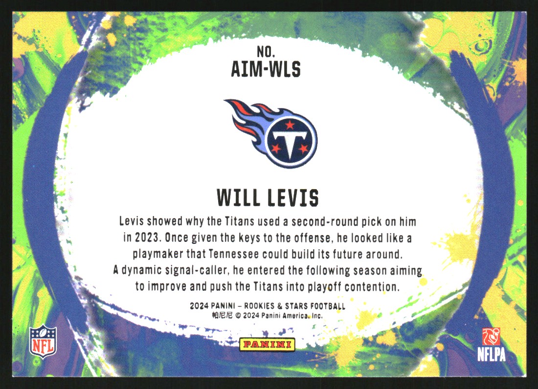 2024 Rookies and Stars Artistry in Motion #5 Will Levis
