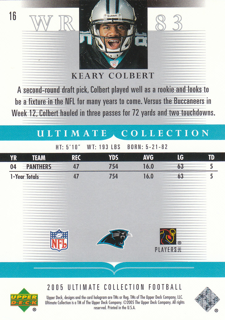 2005 Ultimate Collection (Upper Deck) Football "Parallel and Jersey" Cards - Picture 7 of 19