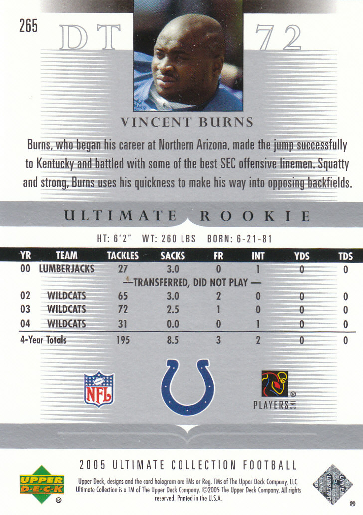 2005 Ultimate Collection (Upper Deck) Football "Parallel and Jersey" Cards - Picture 15 of 19