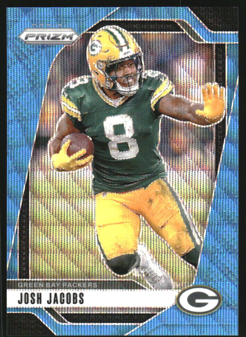 2024 Panini Prizm Prizms Blue Wave #102 Josh Jacobs /230 - NM-MT