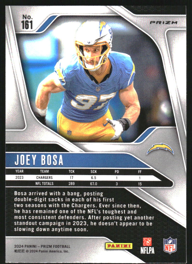 2024 Panini Prizm Prizms Green #161 Joey Bosa