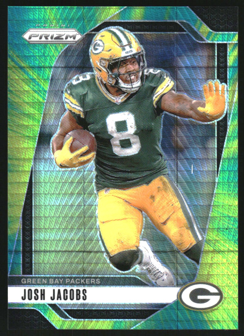 2024 Panini Prizm Prizms Hyper #102 Josh Jacobs