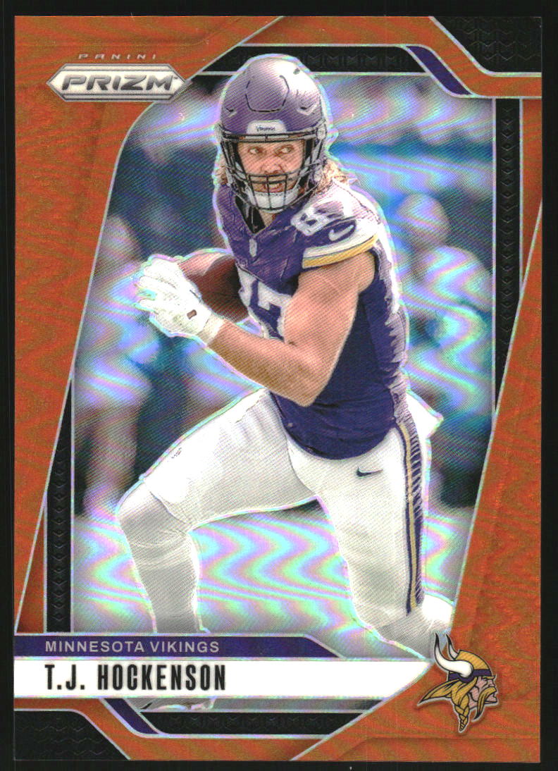 2024 Panini Prizm Prizms Orange #188 T.J. Hockenson /249
