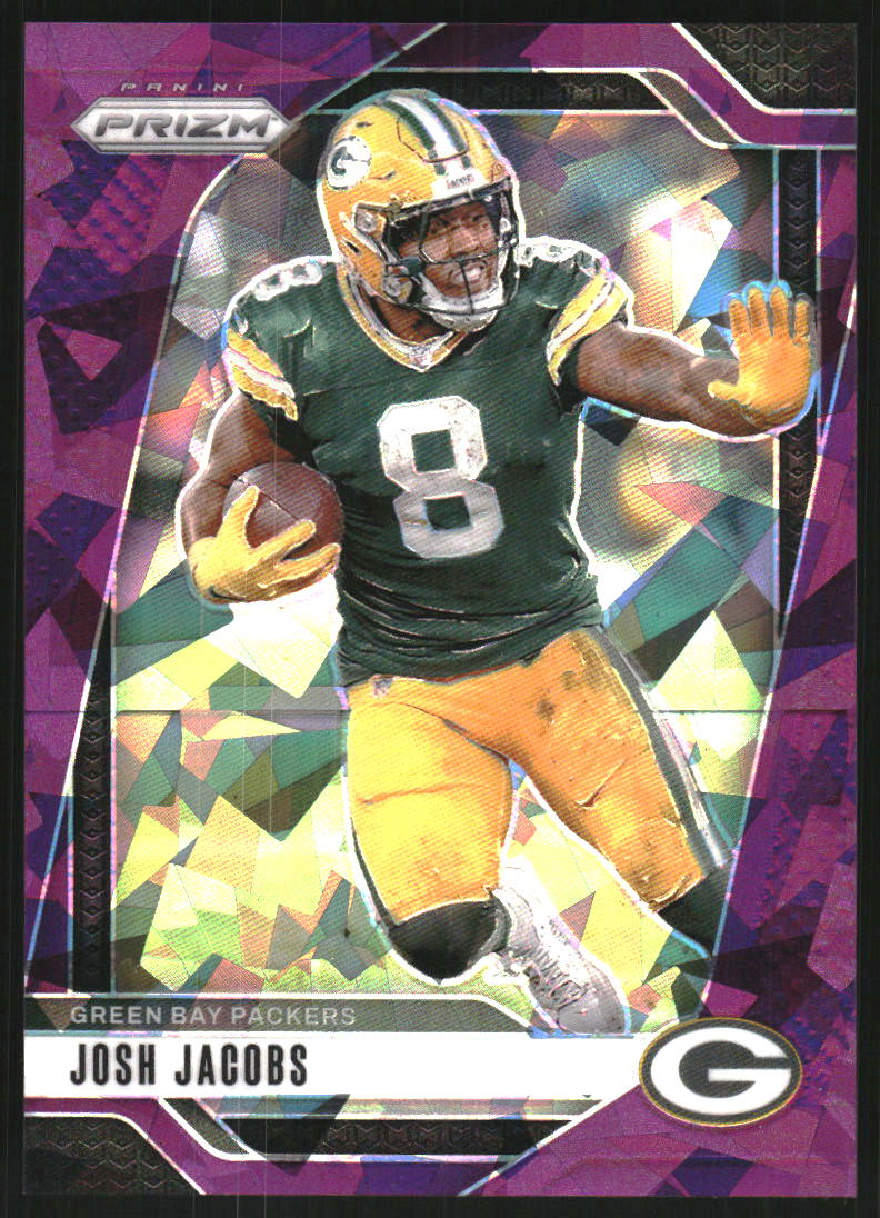 2024 Panini Prizm Prizms Purple Ice #102 Josh Jacobs /225