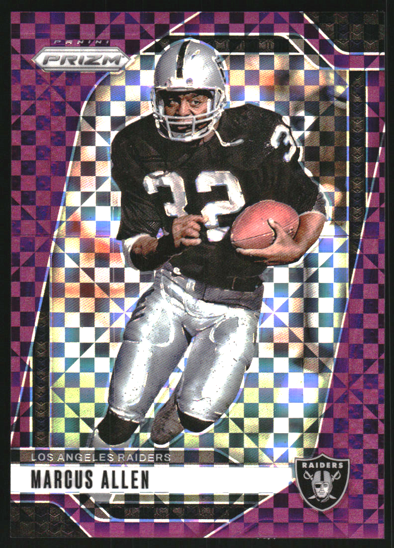 2024 Panini Prizm Prizms Purple Power #155 Marcus Allen