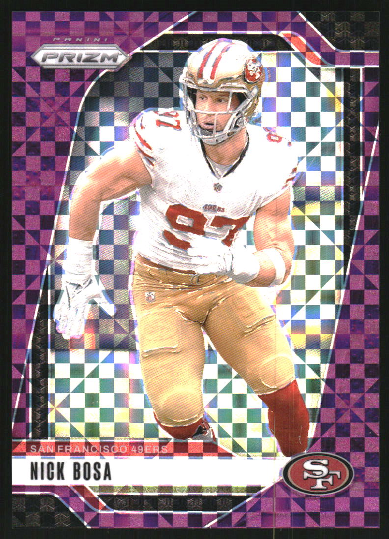 2024 Panini Prizm Prizms Purple Power #254 Nick Bosa