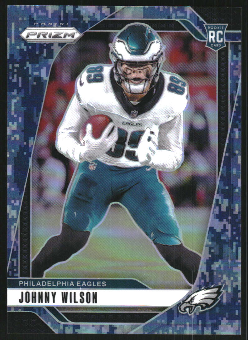 2024 Panini Prizm Prizms Navy Camo #355 Johnny Wilson /25