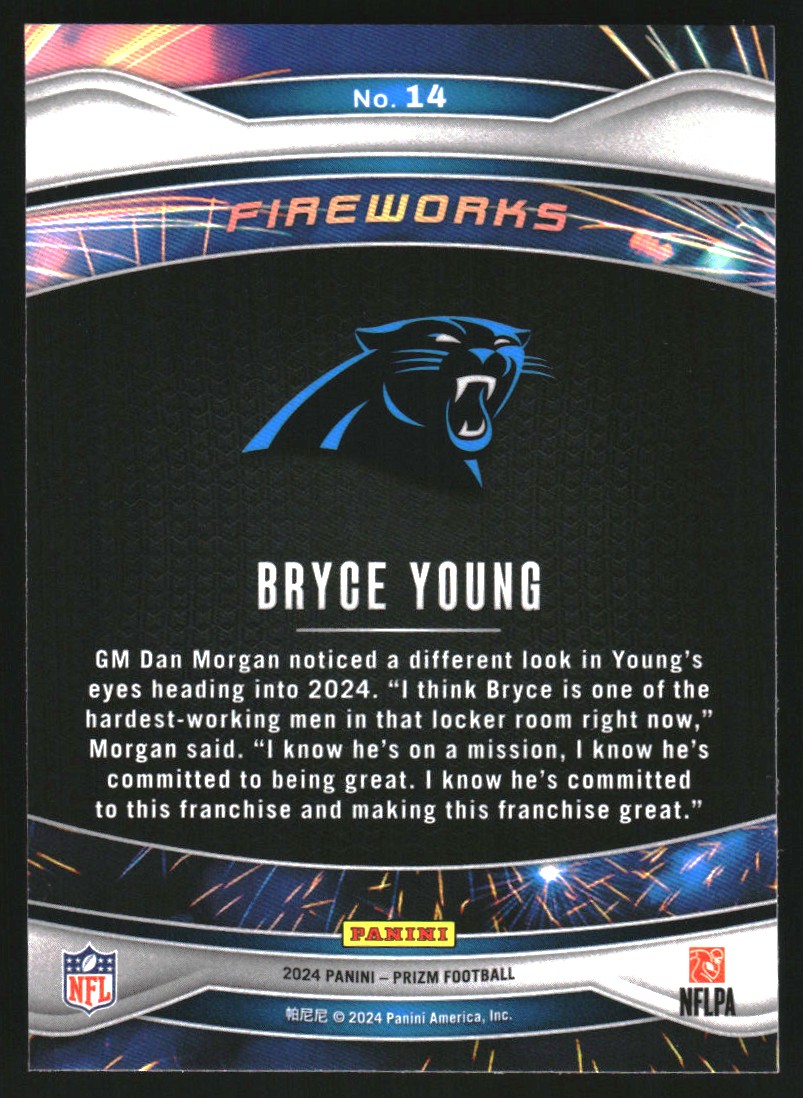 2024 Panini Prizm Fireworks #14 Bryce Young