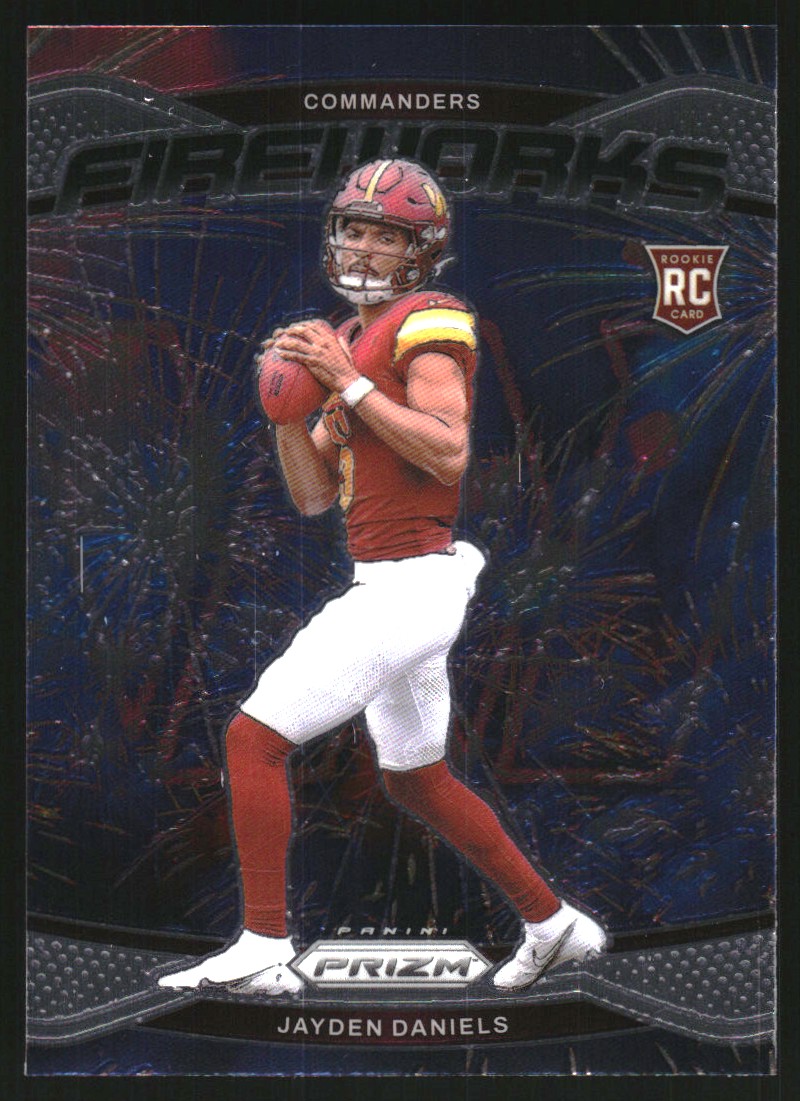2024 Panini Prizm Fireworks #24 Jayden Daniels