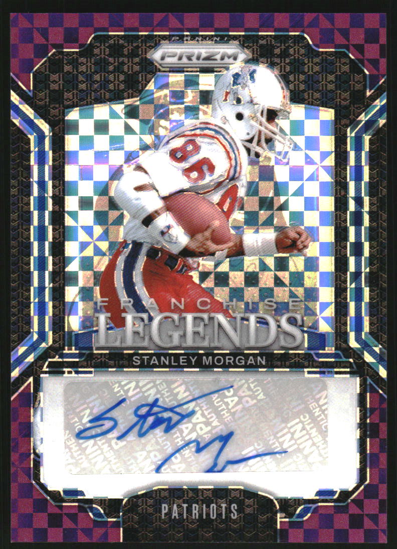 2024 Panini Prizm Franchise Legends Signatures Prizm Purple Power #4 Stanley Morgan Auto /49