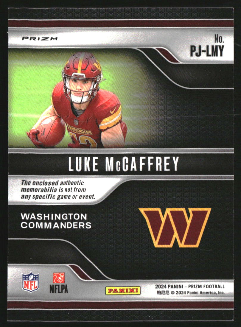 2024 Panini Prizm Premier Jerseys #19 Luke McCaffrey
