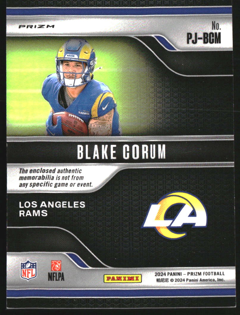 2024 Panini Prizm Premier Jerseys Neon Green Pulsar #23 Blake Corum