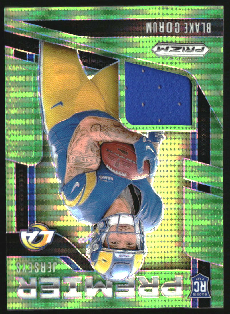 2024 Panini Prizm Premier Jerseys Neon Green Pulsar #23 Blake Corum