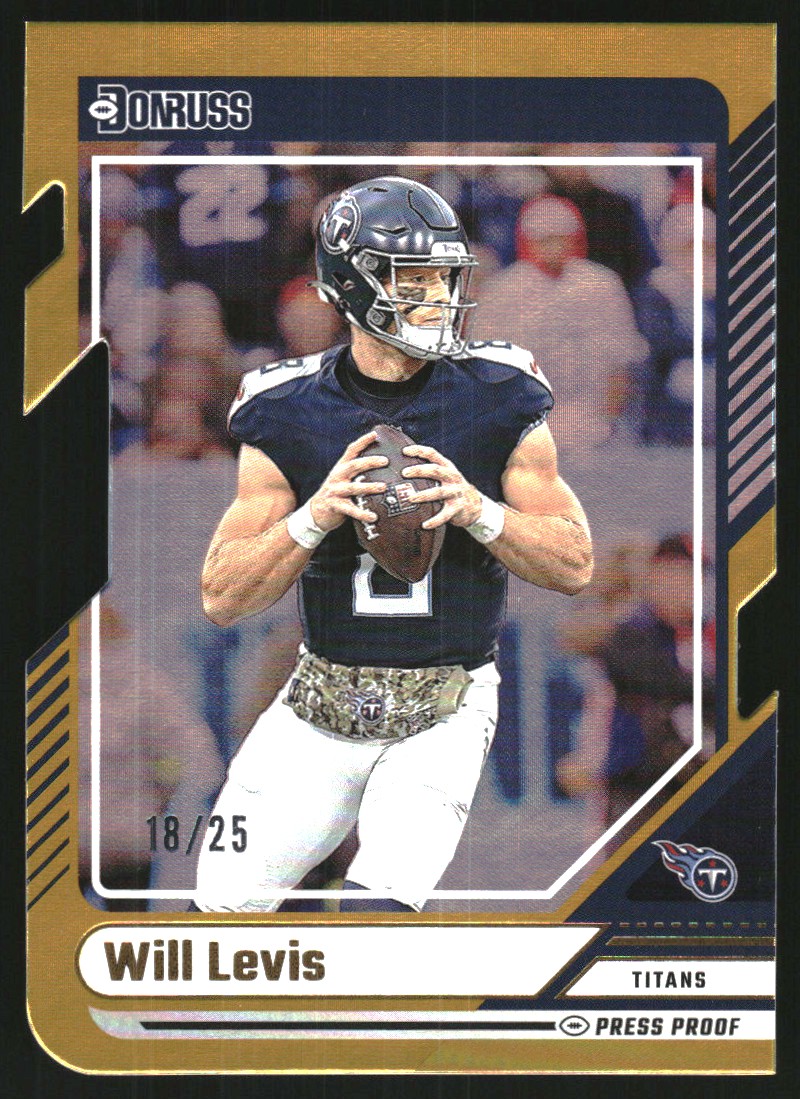 2024 Donruss Press Proof Gold Die Cut #190 Will Levis