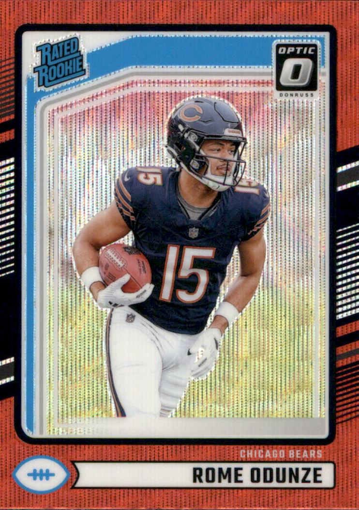 2024 Donruss Optic Rated Rookies Preview Red Wave #309 Rome Odunze