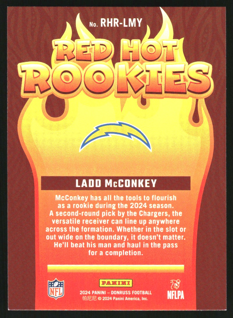 2024 Donruss Red Hot Rookies #4 Ladd McConkey