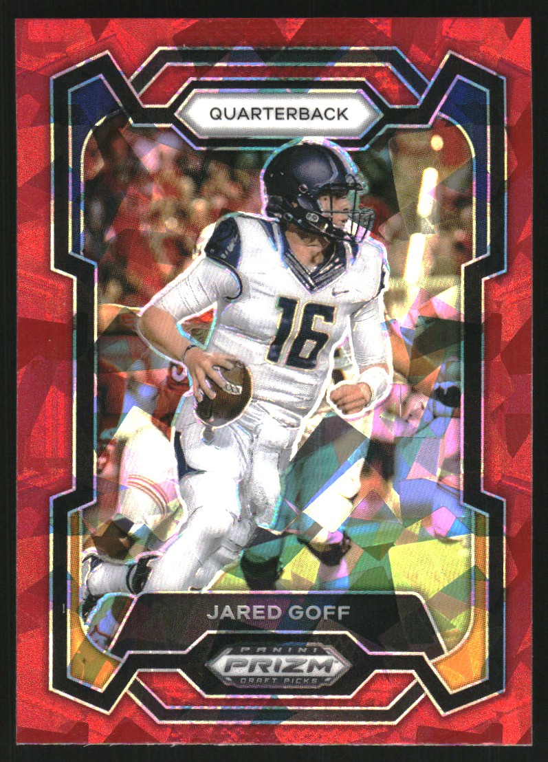 2024 Panini Prizm Draft Picks Prizms Red Ice #71 Jared Goff