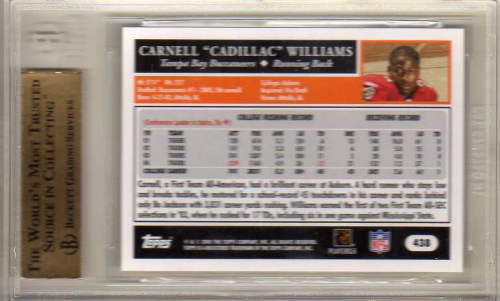 2005 Topps #438 Cadillac Williams RC back image